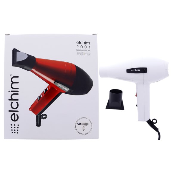 2001 High Pressure Hair Dryer - White by Elchim for Unisex - 1 Pc Hair Dryer