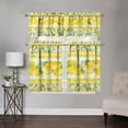 thumbnail image 3 of Sunflower Kitchen Curtains Sets for Windows Sunflower Summer Curtain Sink Window Valance 3 Piece Set Kitchen Tier Curtains 3 Panels Decor for Living Room Bedroom 54x36 Inches, 3 of 6