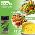 thumbnail image 4 of FreshJax Organic Basil Leaves (1.6 oz BPA-FREE Bottle) Non GMO, Gluten Free, Kosher, Keto, Paleo, No Preservatives Dried Basil Leaves | Handcrafted in Handcrafted in Jacksonville, 4 of 10