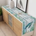 thumbnail image 4 of Coastal Turtle Table Runner - 36 Inch Long, Kitchen Dining Table Runner Dresser Scarves, Nautical Ocean Shells Seaweeds Starfish Farmhouse Decor for Coffee Tables Wedding Party Banquet, 4 of 8