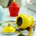 thumbnail image 3 of Kitchen Canisters Container Ceramic Food Storage Jar for Coffee Beans Spice Blue, 3 of 9