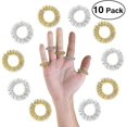 thumbnail image 1 of Anillo de masaje, 10 piezas Anillos de acupresión Anillo de masaje de dedo de medicina china (5 plateados + 5 dorados) kaili Sencillez, 1 of 1