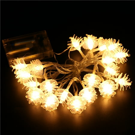 Led Christmas Garland Outdoor Fancyleo 3M 20 LED natal String Fairy Ligh christmas tree LED Lights Outdoor Garland Christmas decorations for home or wedding ()