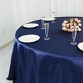 thumbnail image 4 of BalsaCircle 132 in Navy Blue Satin Round Tablecloth Wedding Party Events Reception Catering Decorations Supplies, 4 of 8