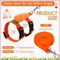 thumbnail image 3 of 4 Sets Adjustable Bunny Rabbit Harness and Leash Set Small Pet Cute Vest Harness Leash with Decoration for Bunny Ferret Small Pets(Fruit), 3 of 6