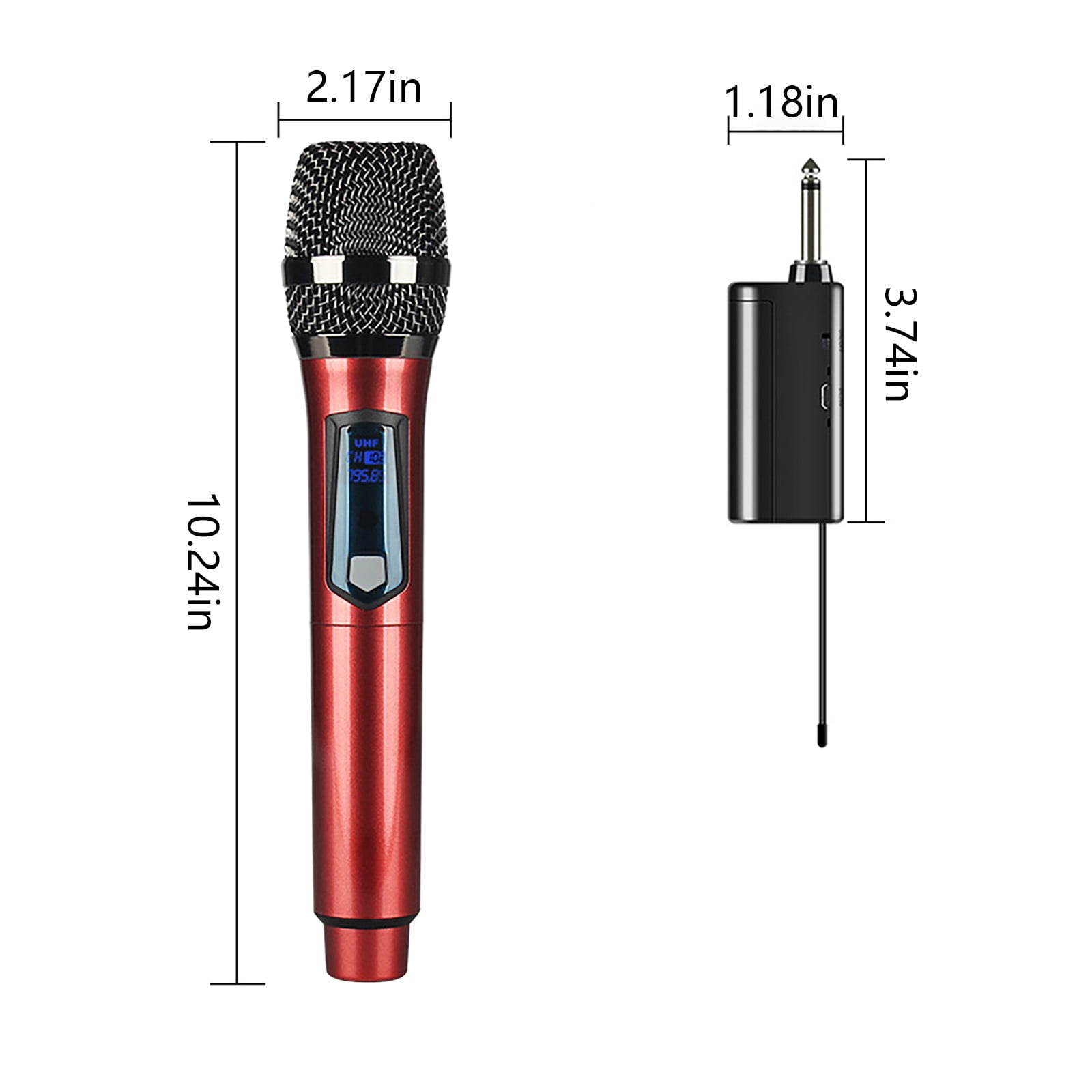 ZFYXGS Wireless Microphone Household Karaoke 2 Pack Outdoor Audio TV Singing KTV Karaoke Meeting Performance Microphone