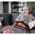 thumbnail image 4 of 70th Birthday Gifts for Women - 70th Birthday Gifts Blanket 60"X50" - 70th Birthday Decorations - Best Gifts for 70 Year Old Woman - 70th Birthday Ideas, 70 Birthday Party Gift For Mom Grandma, 4 of 6