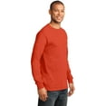 thumbnail image 4 of Port Company Long Sleeve Essential T-Shirt Orange L., 4 of 4