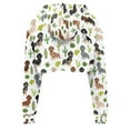 thumbnail image 3 of Suhoaziia Dachshund Hoodie Crop Tops for Women Hoodie Sweatshirt Stylish Sport Outfits Stretchy Athletic Clothing Drop Shoulders Graphic Novelty Sportswear Fit Size 3XL ladies, 3 of 6