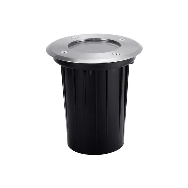 Luminario Led Empotrable Redondo Piso Acero Inox 6.5W Boomer