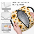 thumbnail image 3 of Salouo Sunflowers And Bee for Insulated Lunch Bag for Women/Men - Leakproof Cooler Tote Bag Organizer - Reusable Lunch Box for Office Picnic Hiking Beach-One Size, 3 of 6