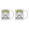 thumbnail image 1 of ThisWear Tennis Gifts A Day Without Tennis Why Take The Chance Mug Set 11 ounce 2 Pack Coffee Mugs, 1 of 4