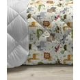 thumbnail image 3 of Cartoon Animal Down Alternative Comforter, Friendly Jungle Animals Happy Mammals Life in Forest Themed Print, Microfiber Quilt for All Season, 5 Sizes, Multicolor, by Ambesonne, 3 of 3