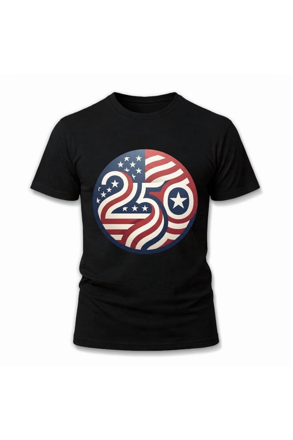 250th America Independence Day T-Shirt, 1776-2026 USA Flag Patriotic Freedom Casual Tee