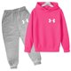 thumbnail image 3 of Conjunto de 2 piezas de sudadera y pantalones de terciopelo para niños, primavera y otoño, informal, sencillo, para niñas de 2 a 13 años, 3 of 5
