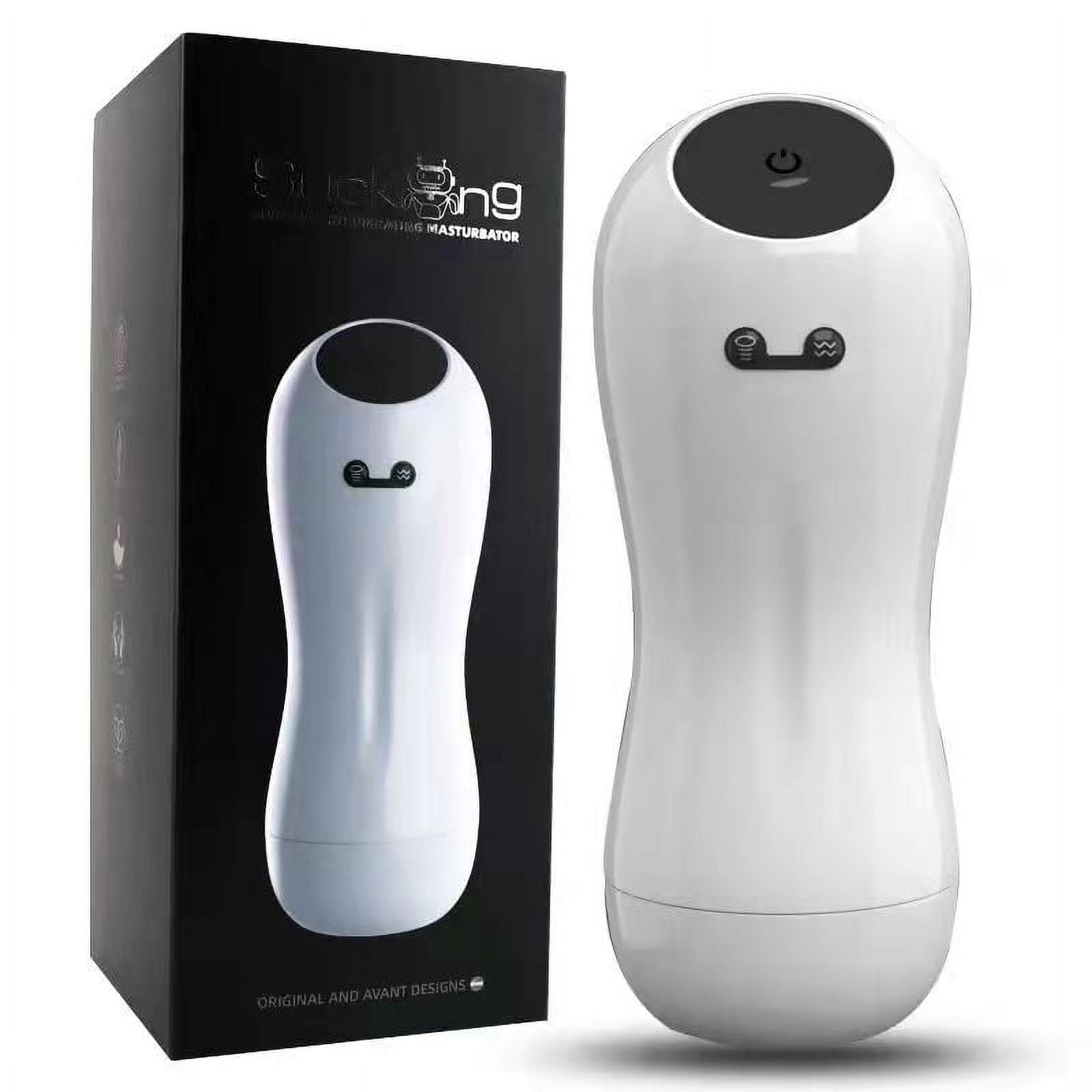 OCTMOM 2 in 1 Automatic Male Masturbator,Masturbators with 12 Vibration  Modes , Black