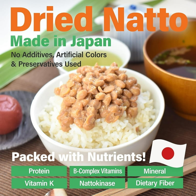 Yamasan Fresh Plant-Based Freeze-Dried Natto Fermented Soybeans