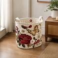thumbnail image 6 of Quilted Laundry Basket with Handles, Large Fabric Storage Hampers, Foldable Designs for Socks, Cloth,Pant, 6 of 7