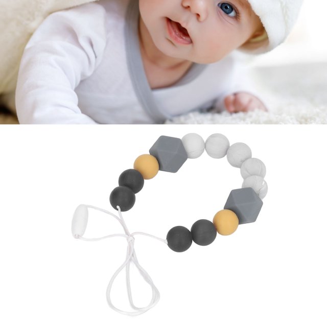 Collar de Dentición para Bebés Collar Masticable de Silicona Collar Sensorial para Masticar Collares de Lactancia para Bebés Juguetes para Morder para que mamá los Use ANGGREK Otros