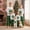Green Beige, variant on Family Christmas Matching Pajamas Set Christmas Tree Pattern Long Sleeve Tops Plaid Pants