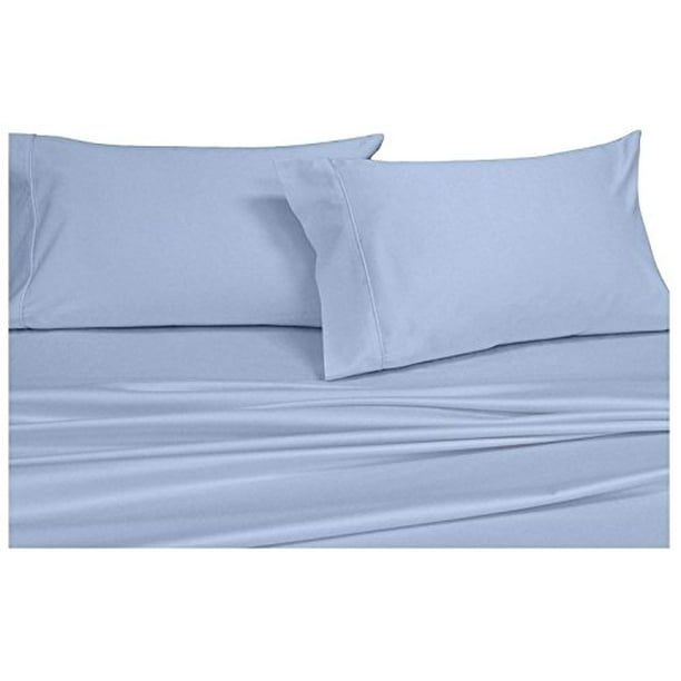 SplitKing Adjustable King Bed Sheets 5PC Solid Blue 100 Cotton 600ThreadCount, Deep Pocket SplitKing Adjustable King Bed Sheets 5PC Solid Blue 100 Cotton 600ThreadCount, Deep Pocket