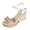 E, variant on Rokment Womens Metallic Braided Platform Wedge Dressy Sandals Beach Boho Casual Leather Faux Wooden Chunky High Heel Ankle Strap Dress Pumps for Woman Summer A Size 6
