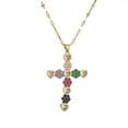 thumbnail image 2 of European And American Micro Zircon-inlaid Pendant Cross Necklace, 2 of 2