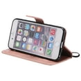 thumbnail image 3 of iPhone 6 Plus/ 6S Plus Wallet case, Allytech Pretty Retro Embossed Butterfly Flower Design PU Leather Book Style Wallet Flip Case Cover for Apple iPhone 6 Plus and iPhone 6S Plus, Rosegold, 3 of 10