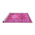thumbnail image 2 of Ahgly Company Machine Washable Indoor Square Persian Pink Traditional Area Rugs, 5' Square, 2 of 4