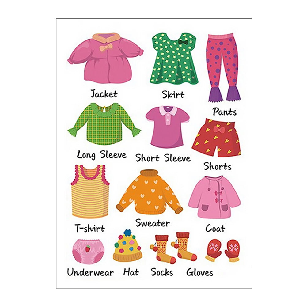 1 Set Kids Wardrobe Clothing Labels Stickers Classification Labels