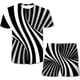 thumbnail image 1 of Conjuntos de ropa Whirlpool para bebés, niños y niñas, camisetas y pantalones cortos, 2 uds., trajes de verano, ropa informal a la moda para niños, trajes 1-14 Y6T Gao Jinjia LED, 1 of 2