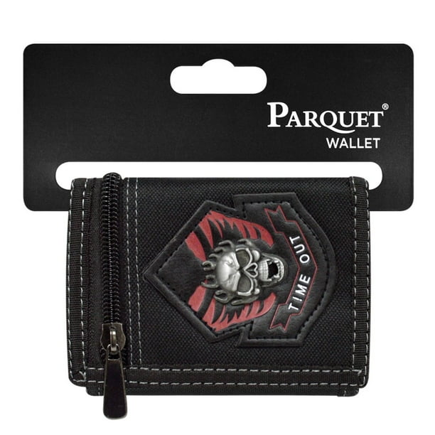 Boxed Gifts Men's Trifold Velcro Canvas Wallet