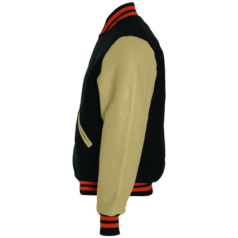 Cooley High Varsity Jacket (BLACK/CREAM/BURNT ORANGE)