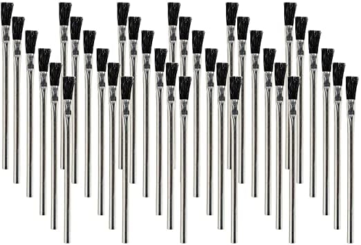 Pro Grade - Boar Hair Acid Brush – 0.5 inch Professional Paint Brushes – 36 Pack