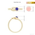 thumbnail image 4 of ANGARA Natural Solitaire Tanzanite Infinity Knot Ring in 14K Yellow Gold for Women (Size-4mm) | December Birthstone, Birthday, Anniversary, Jewelry Gift for Women | Natural Tanzanite Ring, 4 of 9