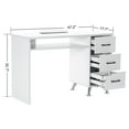 thumbnail image 5 of BarberPub Makeup Vanity Desk with Storage Drawer, Nail Desk with Cabinet, 5 of 10