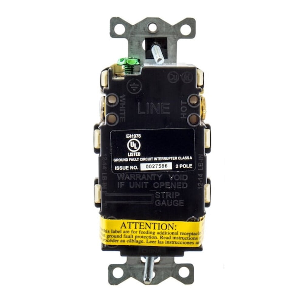 Hubbell Autoguard Commercial Standard Gfci Receptacle, Ivory, Nema 5-15R, 125 Volts, 15 Amps