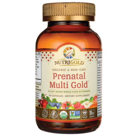 NutriGold Whole-Food Prenatal Multi Gold™ -- 120 Veggie
