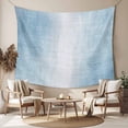 thumbnail image 2 of Blue Ombre Tapestry for Bedroom Wall Hanging Tapestry, Modern Abstract Art Aesthetics Ceiling Backdrop Tapestries Poster Blanket Wall Decor for Teens Room Living Room Dorm 59" x 79", 2 of 8