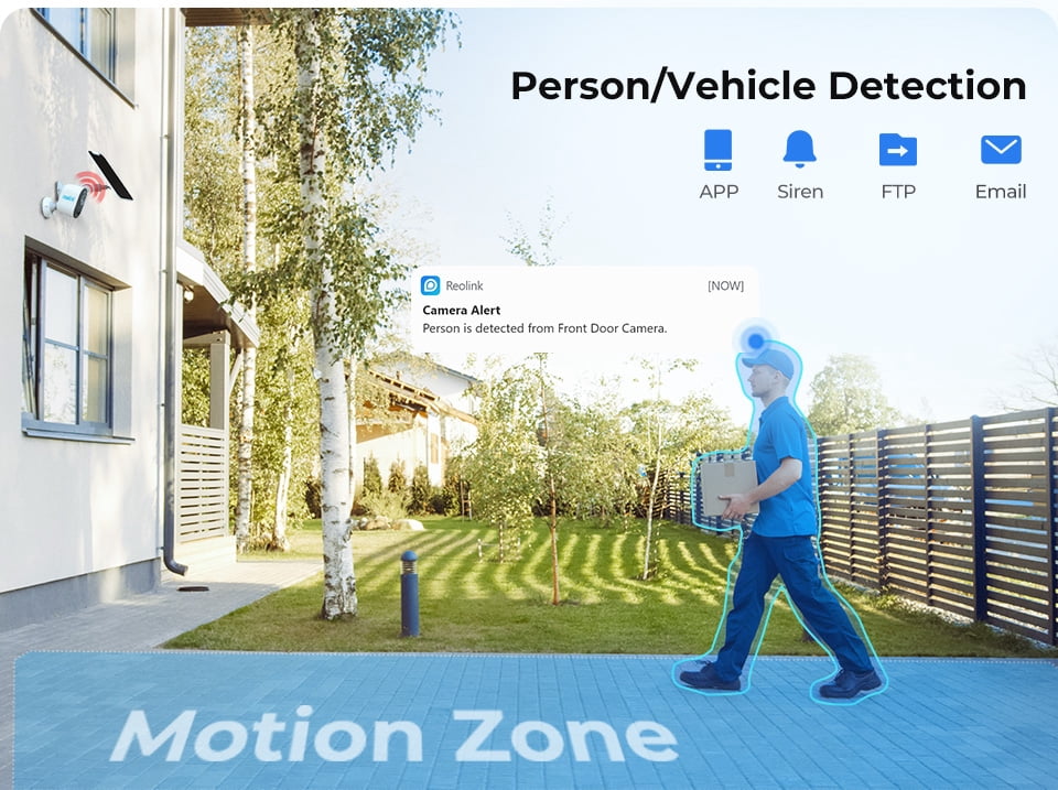 Reolink Argus 3 Plus+SP Smart 2K 4MP Wire-Free Camera with Motion Spotlight Person/Vehicle Detection