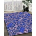 thumbnail image 3 of Ahgly Company Machine Washable Indoor Rectangle Transitional Purple Area Rugs, 7' x 9', 3 of 7