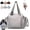 Gray, variant on Emma and Kate Everyday Bag Durable Travel Bag, Sleek Work Shoulder Bag , Lay-Flat Design, 3-in-1 Versatility, Work & Travel Tote, Water-Resistant, Lightweight