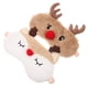 thumbnail image 4 of 2 antifaces para dormir de peluche de alce navideño adorables para dormir., 4 of 7