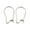 20x11mm, variant on 20pc 316 Surgical Stainless Steel Hoop Earrings Findings Kidney Ear Wires Stainless Steel Color 21 Gauge 20x11mm Pin: 0.7mm