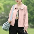 thumbnail image 7 of Womens Sun Protection Hoodie UPF 50+ Long Sleeve Shirts Front Zipper Spf Jacket Uv Cooling Hoodie Summer Clothing Outdoor Hiking Camping Trendy 2025 Summer Outfits with Pockets, 7 of 7