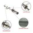 thumbnail image 3 of Sunny Health & Fitness Olympic 48" Curl Bar with Ring Collars for Strength Training, Weightlifting, and Home Exercise, OB-48, 3 of 8