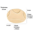 thumbnail image 6 of Three-Hole SEBS Forefoot Pad, Nylon-Spandex Blend Metatarsal Cushion, Invisible Anti-Slip Thickened Foot Pad, 1 Pair, 6 of 6