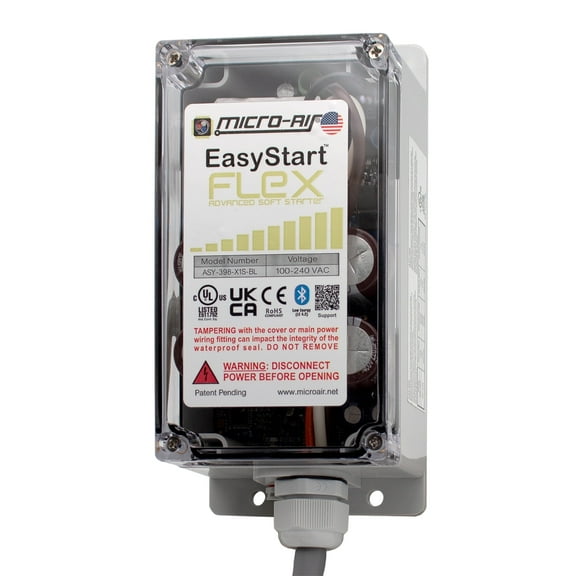 Micro-Air EasyStart Flex 398 - Soft Starter for 120V Home A/C with Install Kit