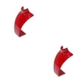 thumbnail image 4 of Langgg 1/2/3 Maison Acrylique Chandail Collier Présentoir Simple Design Portable Pendentif Exposition Stand Bijoux Accessoires Rouge 2PCS, 4 of 6