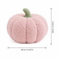 thumbnail image 3 of Pumpkin Throw Pillow, Fluffy Sherpa Pink 11.0 inch Soft Cute 1 Pack, Halloween Home Decor Plush Stuffed Ornament for Bedroom Living Room Party Festival Decoration, 3 of 7